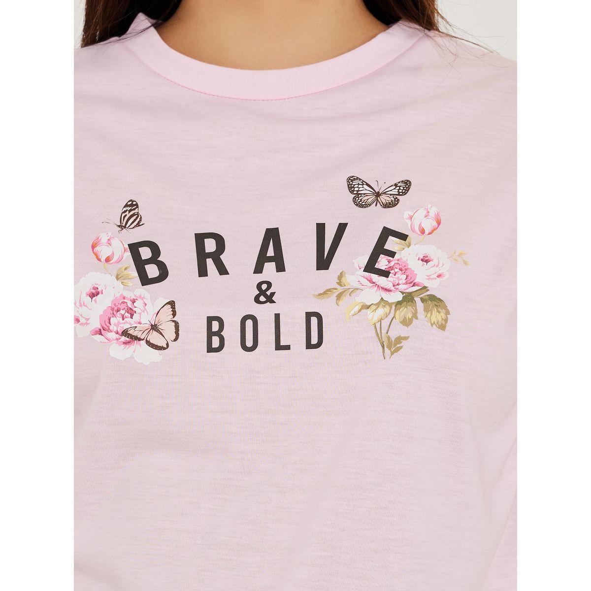 Styli Unwind Slogan Print T-shirt & Cuffed Pyjama Set-women-clothing-nightwear-pyjamas-longsets-image-3
