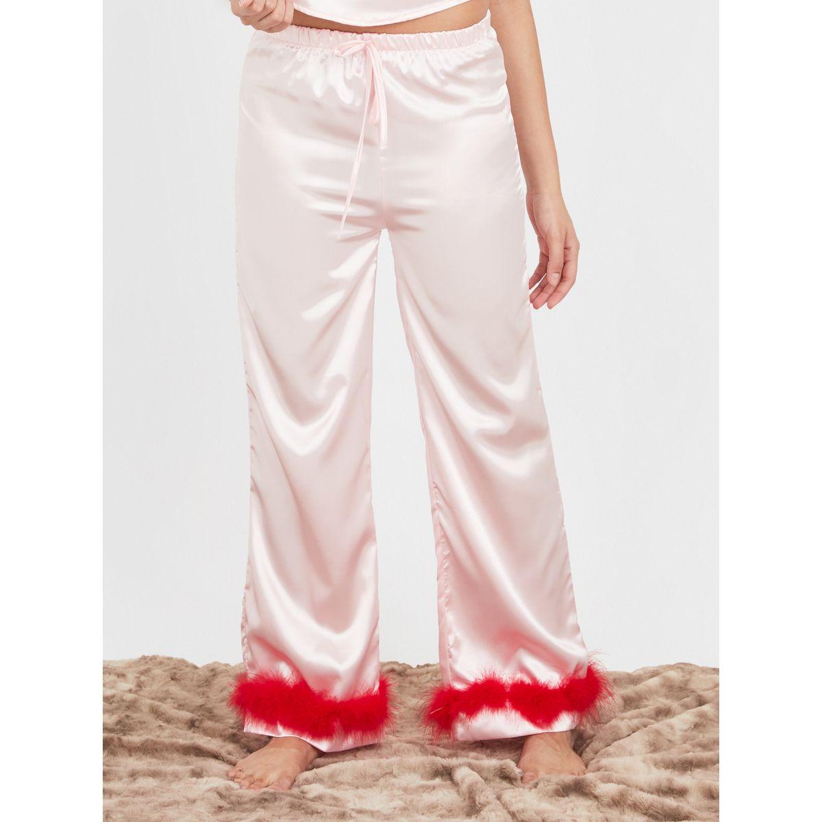 مجموعة من 3 ( بلوزة كامي + بنطال + روب )-women-clothing-nightwear-pyjamas-longsets-image-7