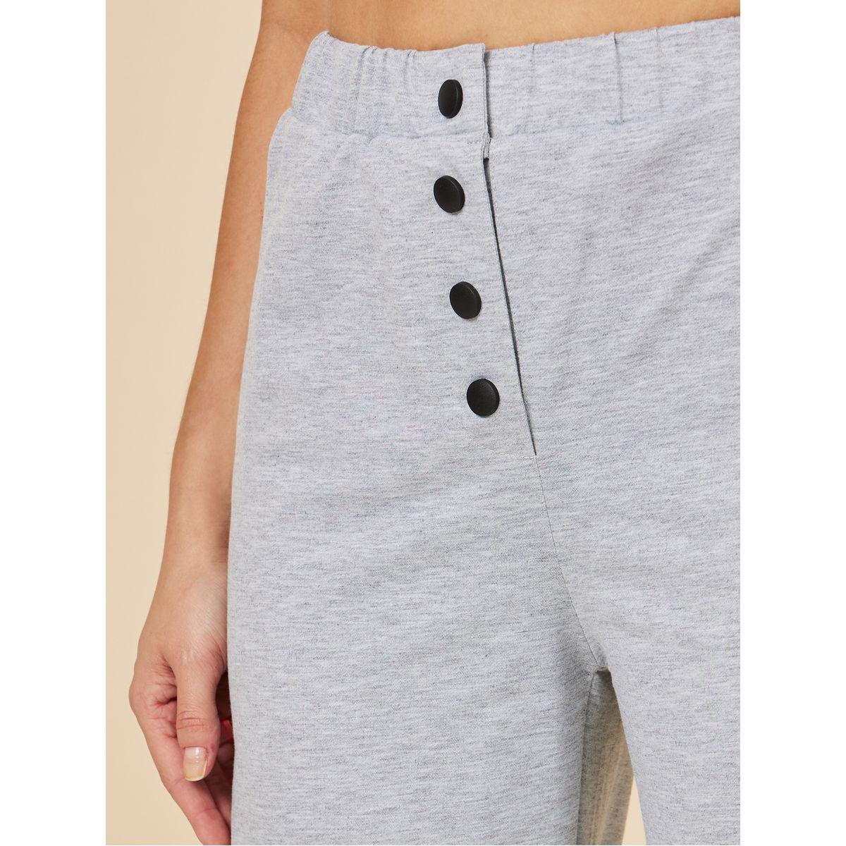 Styli Button Detail Relaxed Fit Jogger-women-clothing-bottoms-joggers-image-3