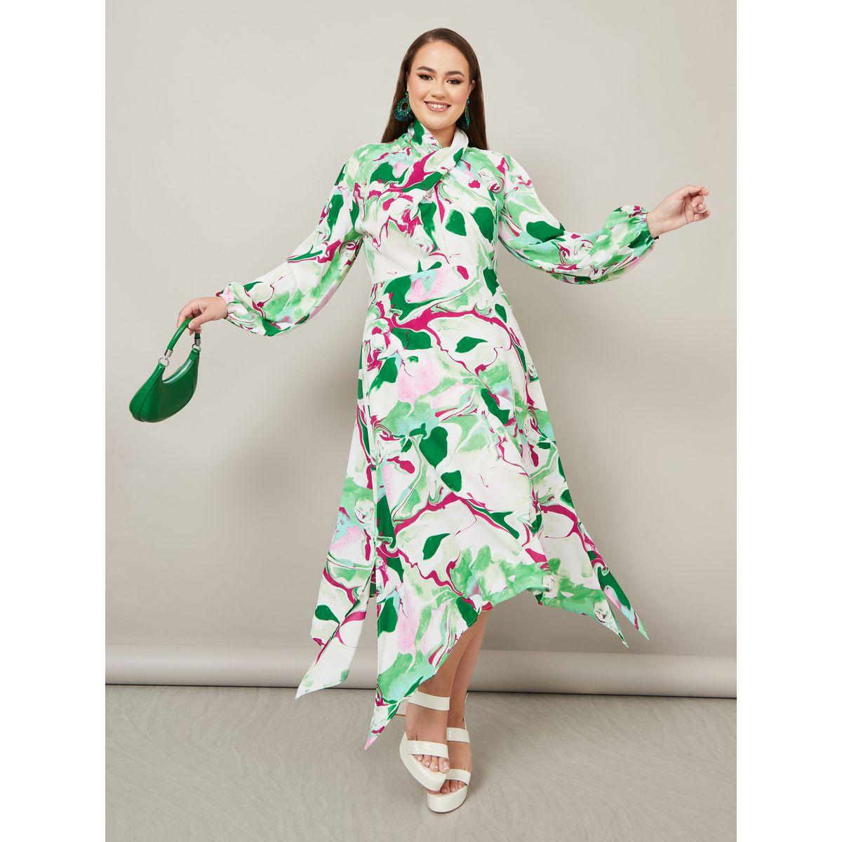 فستان ميدي بحواف غير متماثلة الطول-women-clothing-dresses-image-1