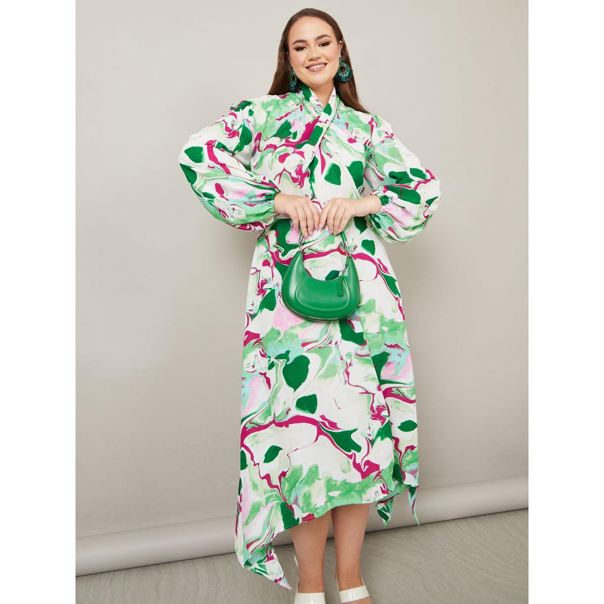 فستان ميدي بحواف غير متماثلة الطول-women-clothing-dresses-image-2