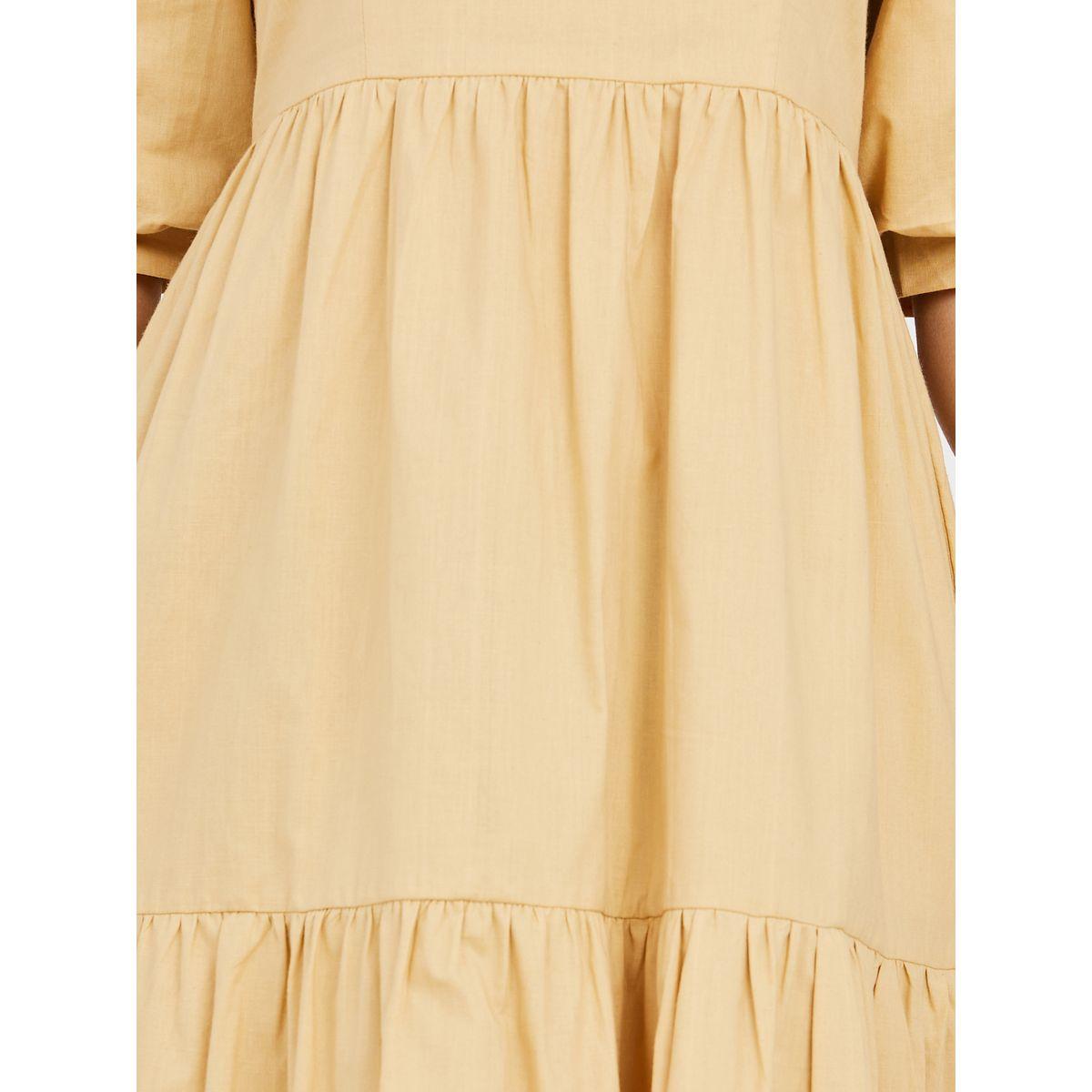 Styli Square Neck Puff Sleeve Tiered Midi Dress-women-clothing-dresses-image-3