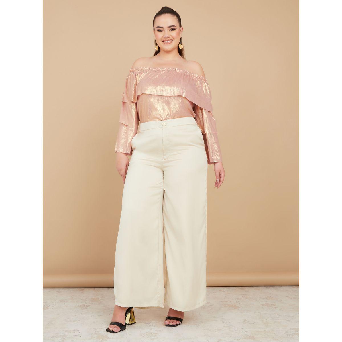 Styli Plus High Waist Wide Leg Trouser-women-clothing-bottoms-trousers-image-2