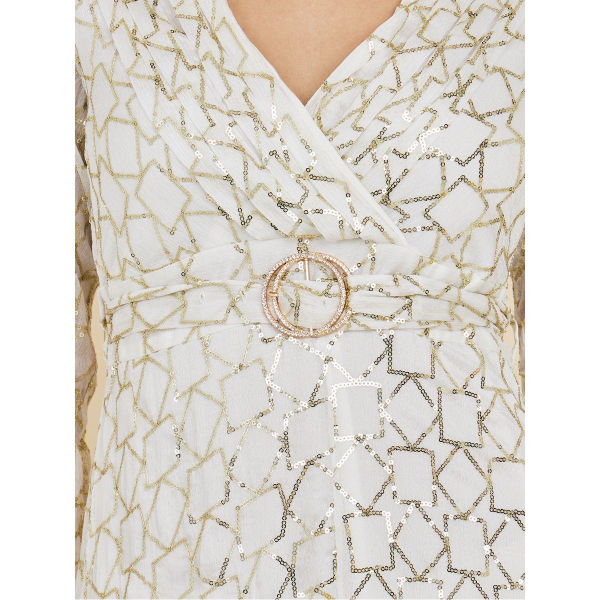 فستان طويل مزين بالترتر مع حزام-women-clothing-dresses-image-3