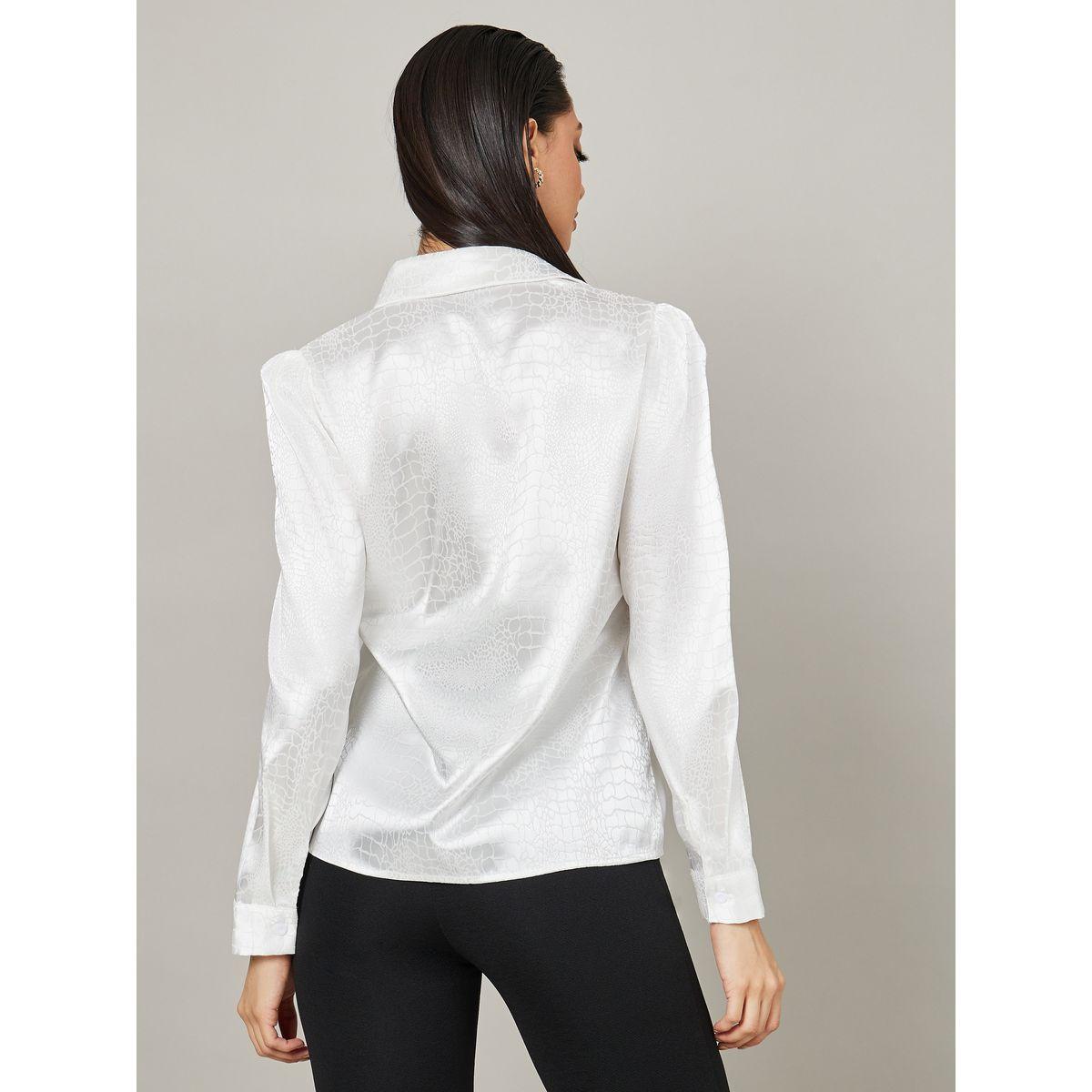 Styli Long Sleeves Textured Jacquard Regular Fit Shirt-women-clothing-shirtsandblouses-shirts-image-5