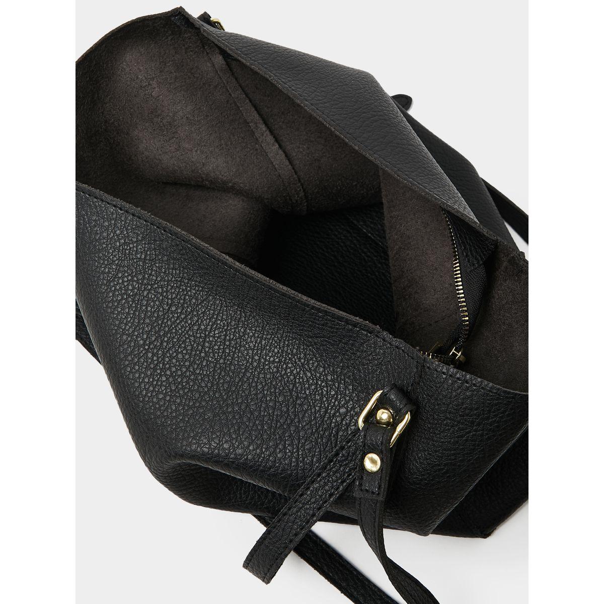 Styli Textured Shoulder Bag with Inner Pouch-women-bagsandwallets-handbags-image-3