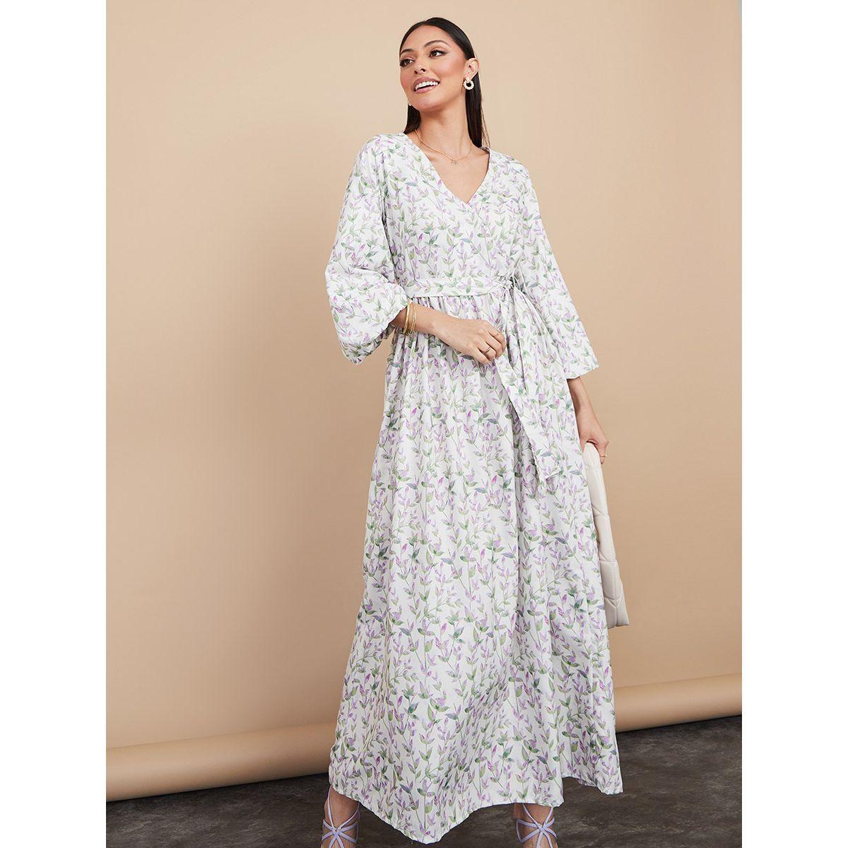 فستان طويل بنمط لف-women-clothing-dresses-image-1