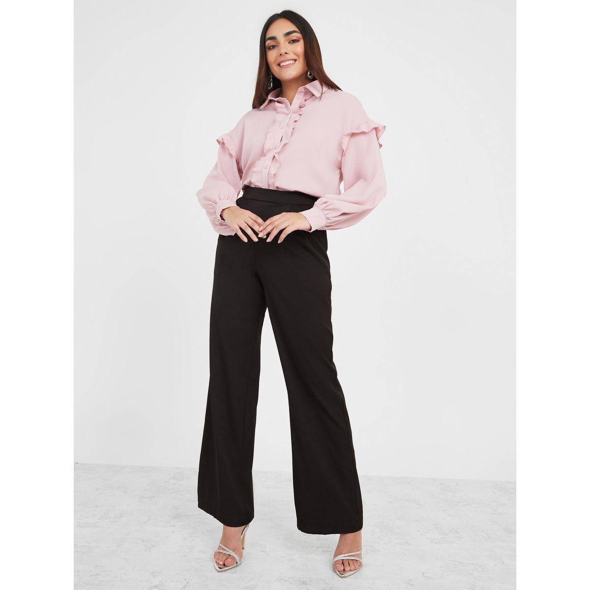 بلوزة بقصة عادية وتفاصيل كشكش-women-clothing-shirtsandblouses-shirts-image-4