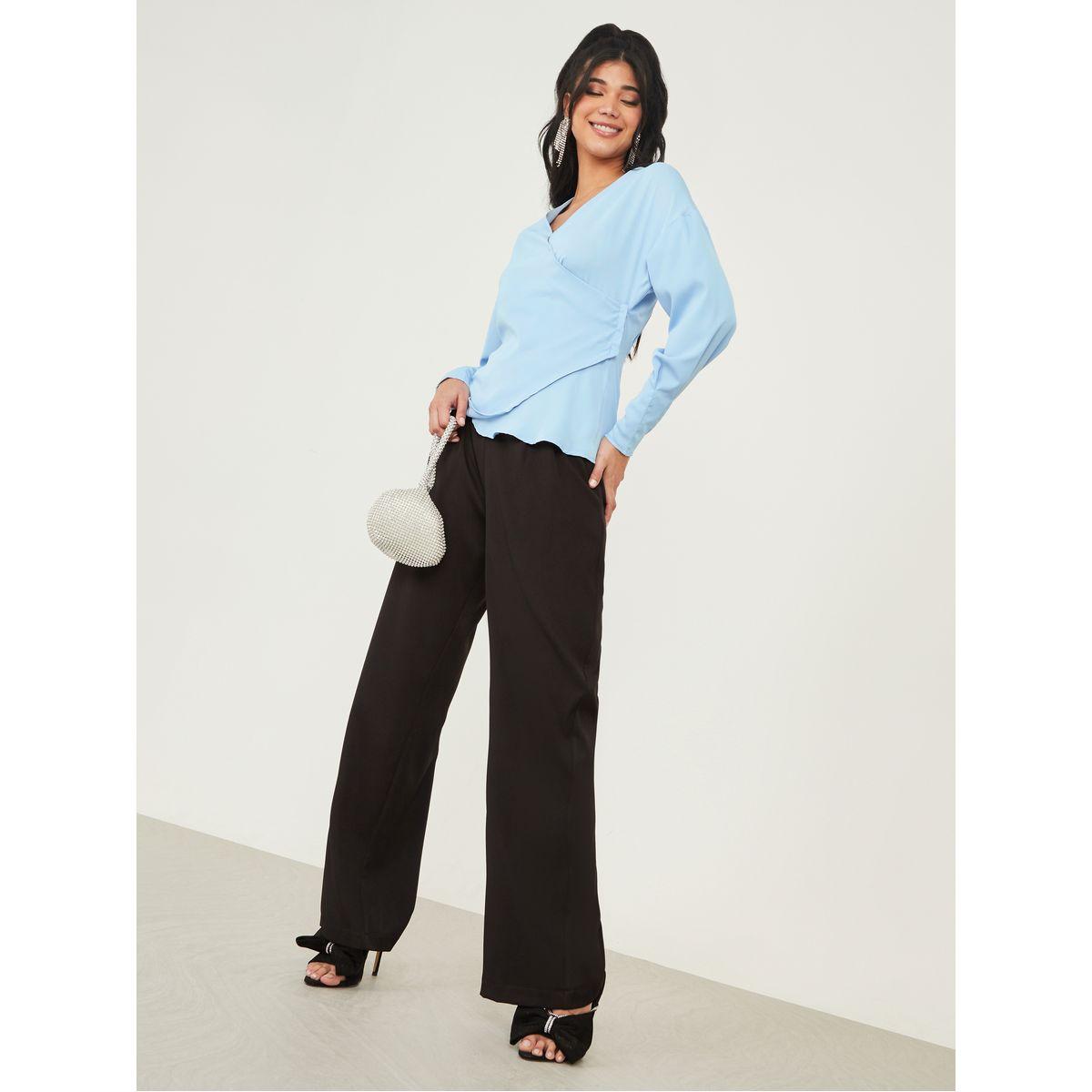 بلوزة بنمط لف وأزرار-women-clothing-shirtsandblouses-blouses-image-2