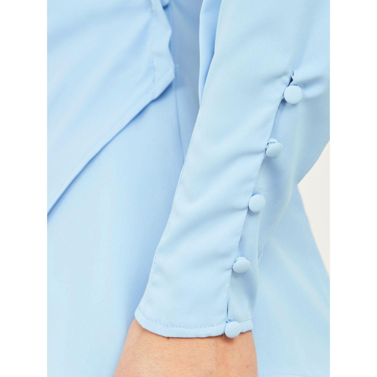 Styli Regular Fit Wrap Front Top with Button Detail-women-clothing-shirtsandblouses-blouses-image-4