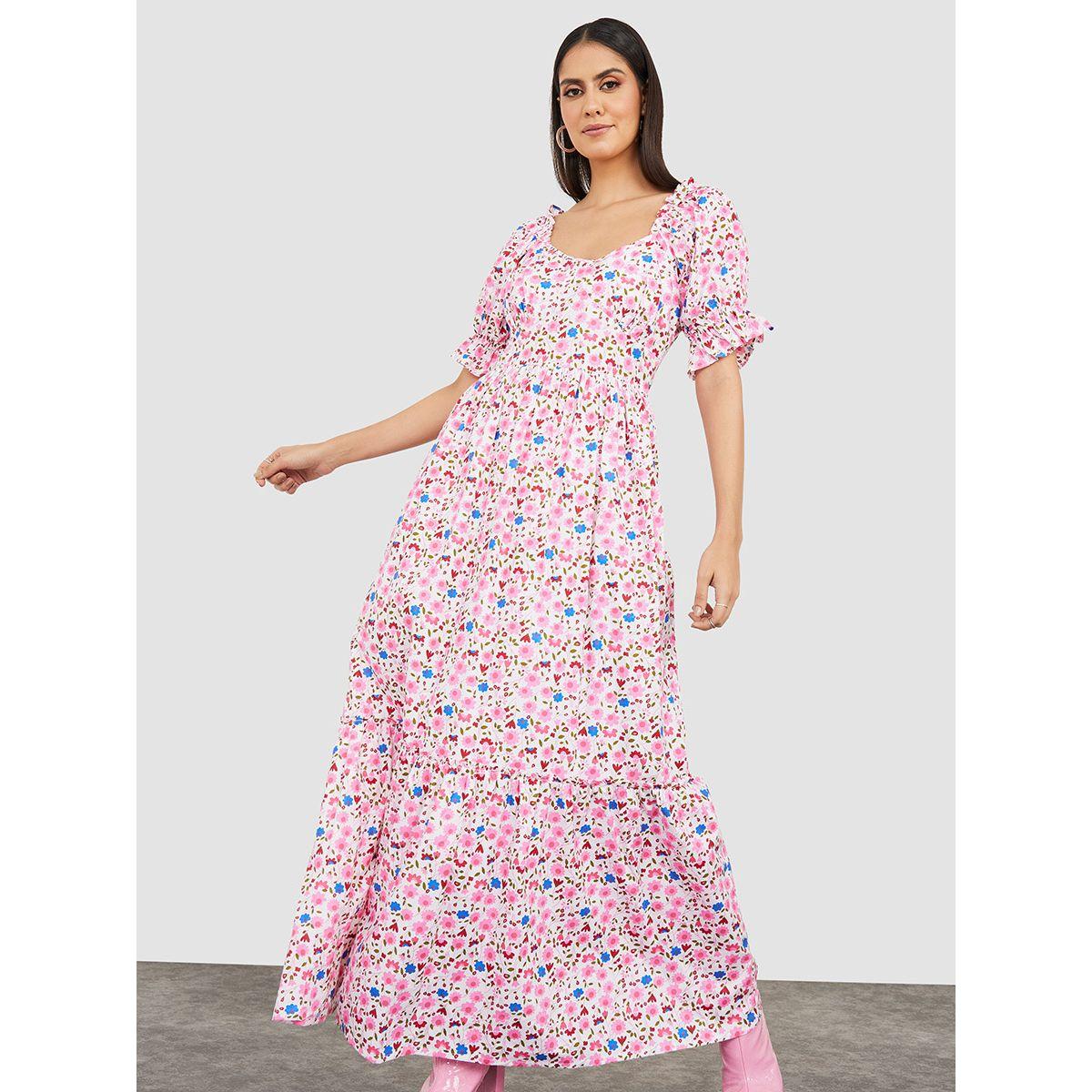 فستان طويل مطبع بزهور-women-clothing-dresses-image-1