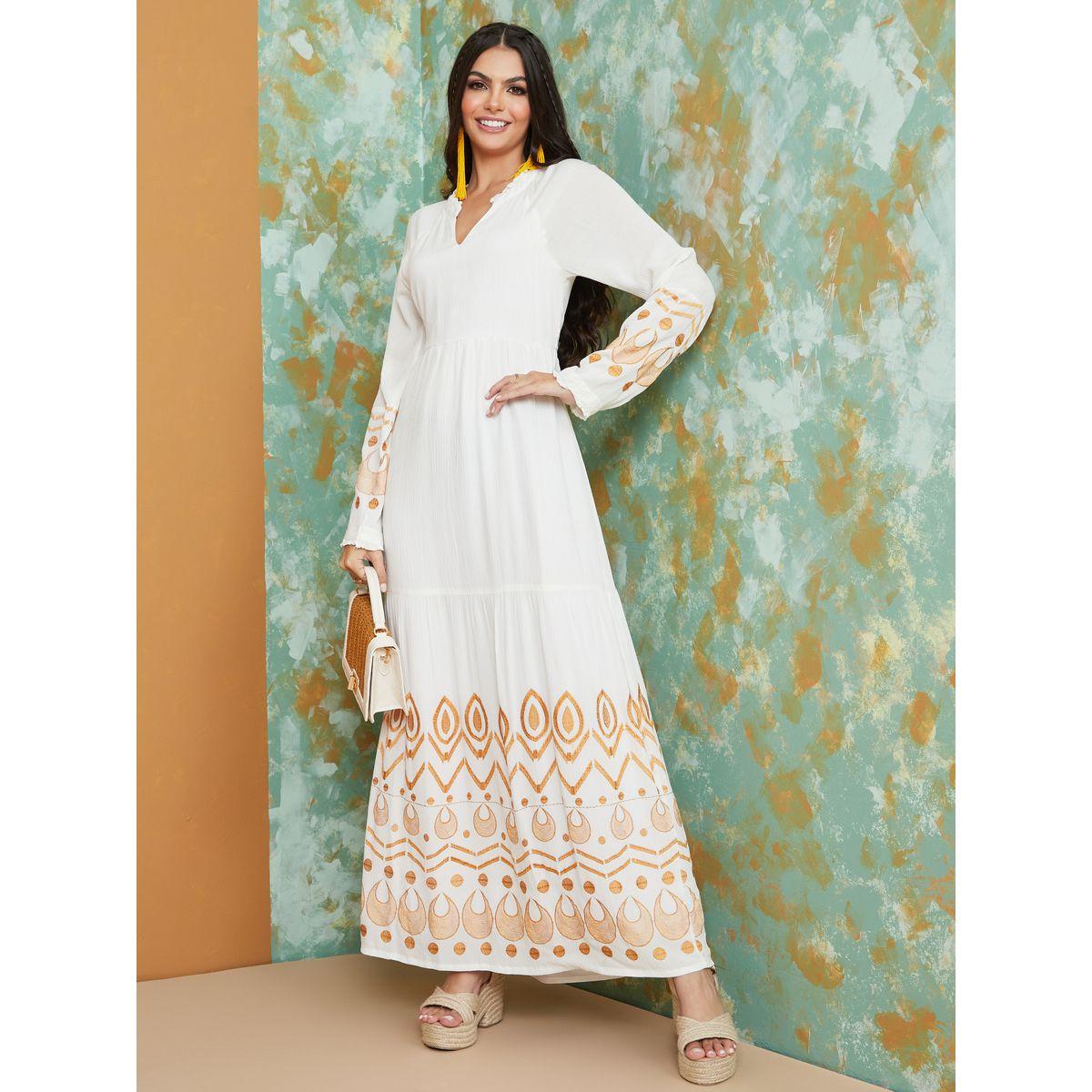 Styli Embroidered A-Line Maxi Dress-women-clothing-dresses-image-1