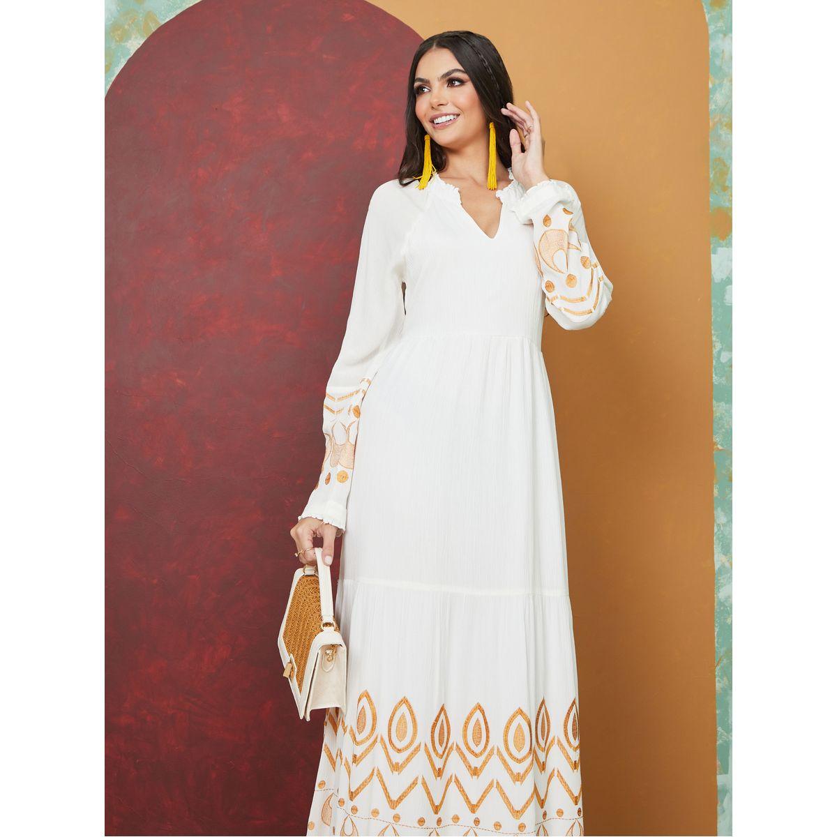 Styli Embroidered A-Line Maxi Dress-women-clothing-dresses-image-2