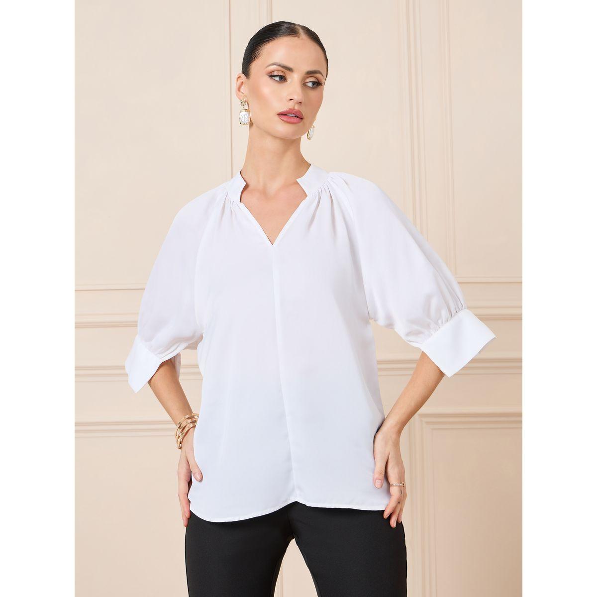 بلوزة تونيك ساتان بياقة ماندارين-women-clothing-shirtsandblouses-blouses-image-4