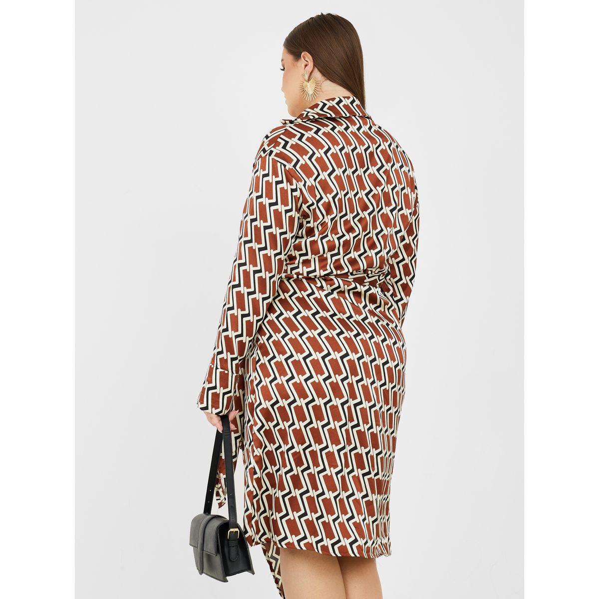 Styli Plus Printed Satin Wrap Midi Dress-women-clothing-dresses-image-4