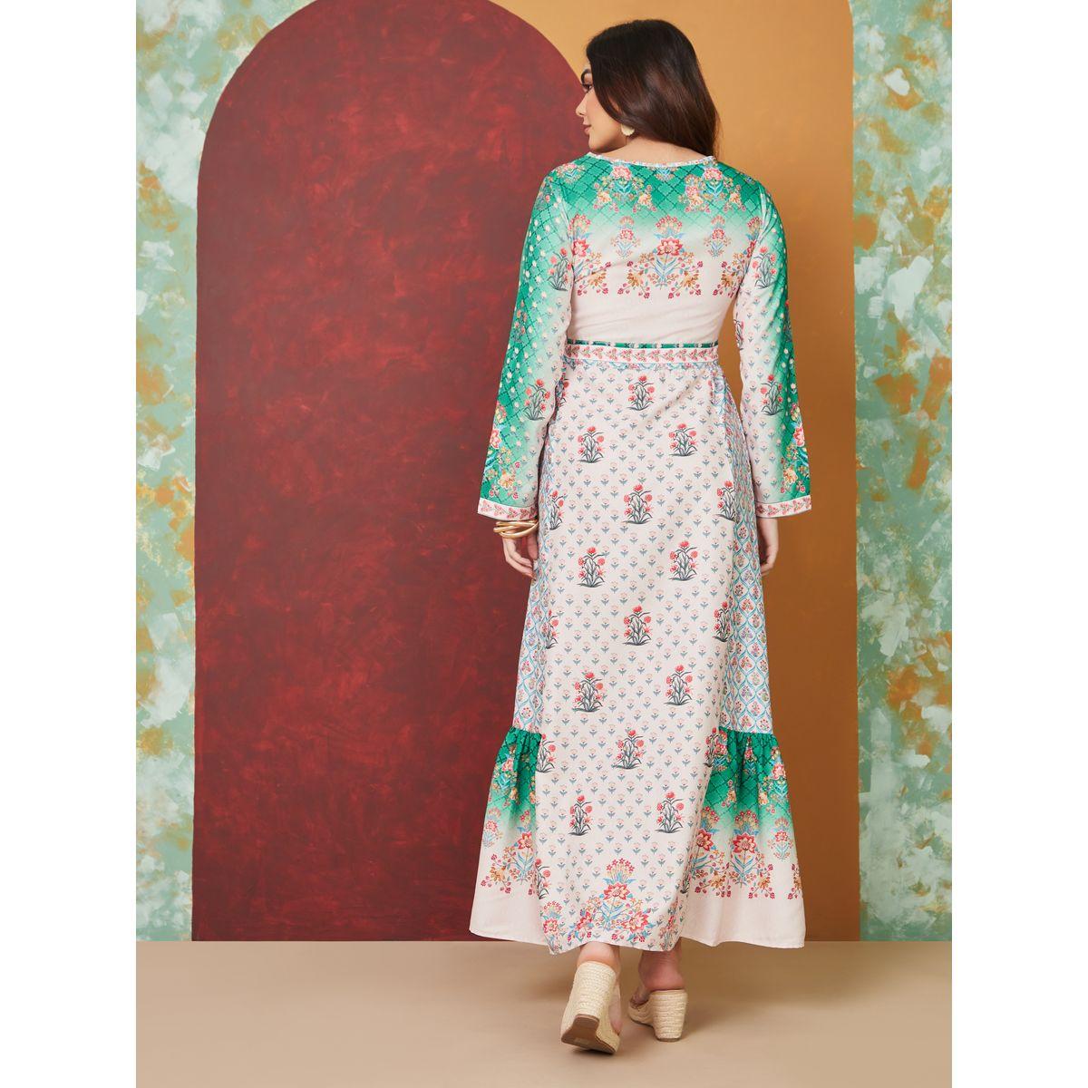 Styli Floral Print Tie Up Neck A-Line Maxi Dress-women-clothing-dresses-image-4