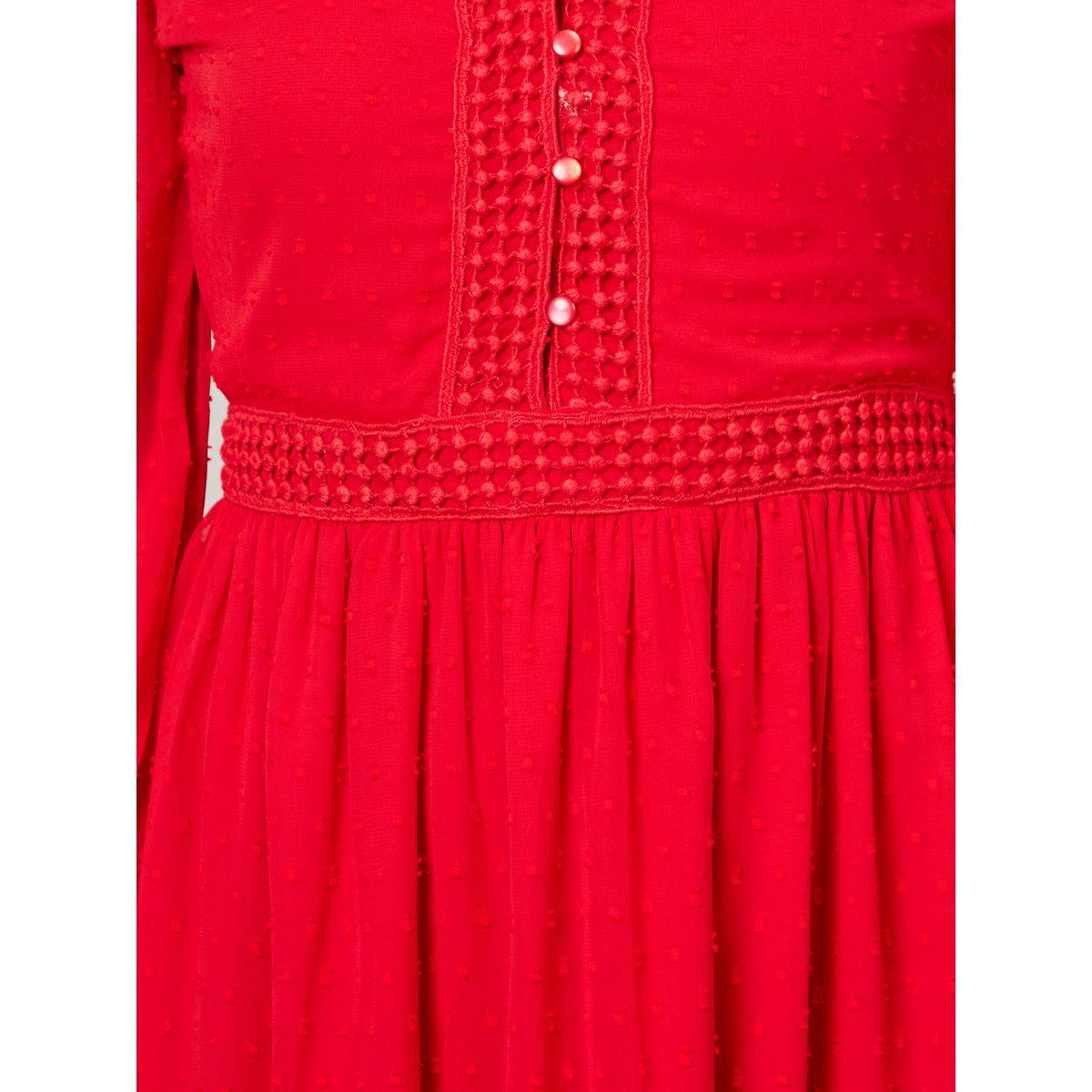 Styli Long Sleeves Dobby A-Line Midi Dress-women-clothing-dresses-image-3
