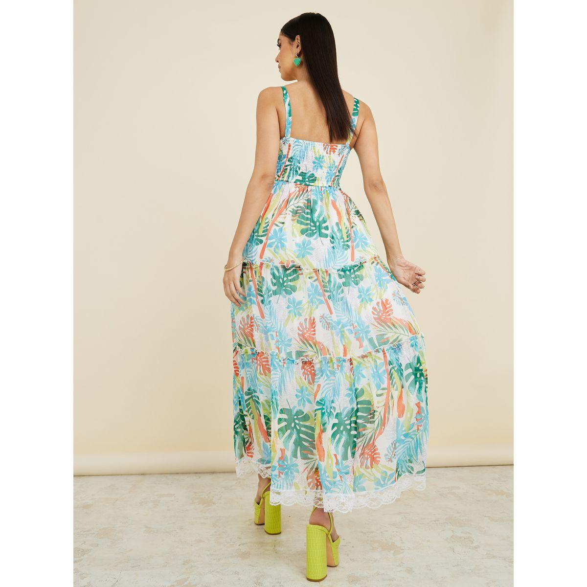 Styli Strappy Tropical Print Tiered Maxi Dress-women-clothing-dresses-image-4