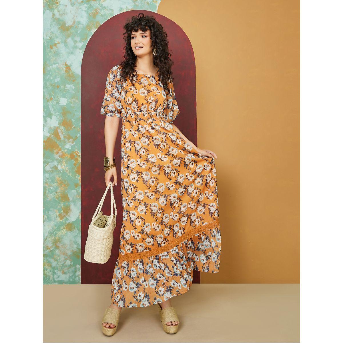 Styli Floral Print Lace Detail Maxi Dress-women-clothing-dresses-image-1