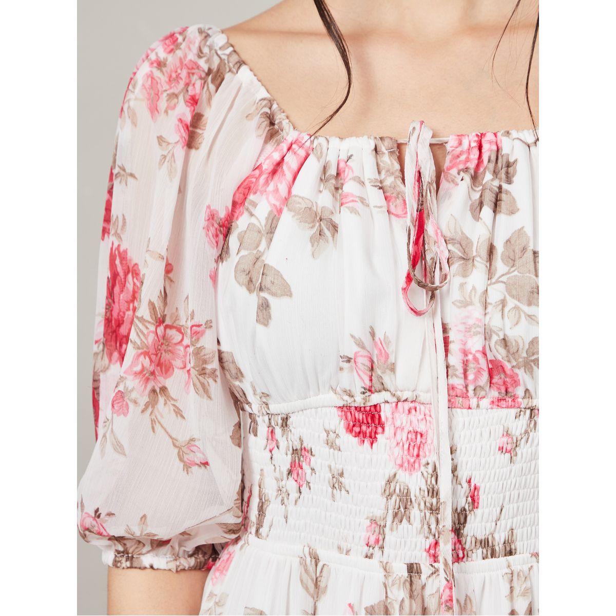 Styli Square Neck Floral Print Tiered Maxi Dress-women-clothing-dresses-image-3