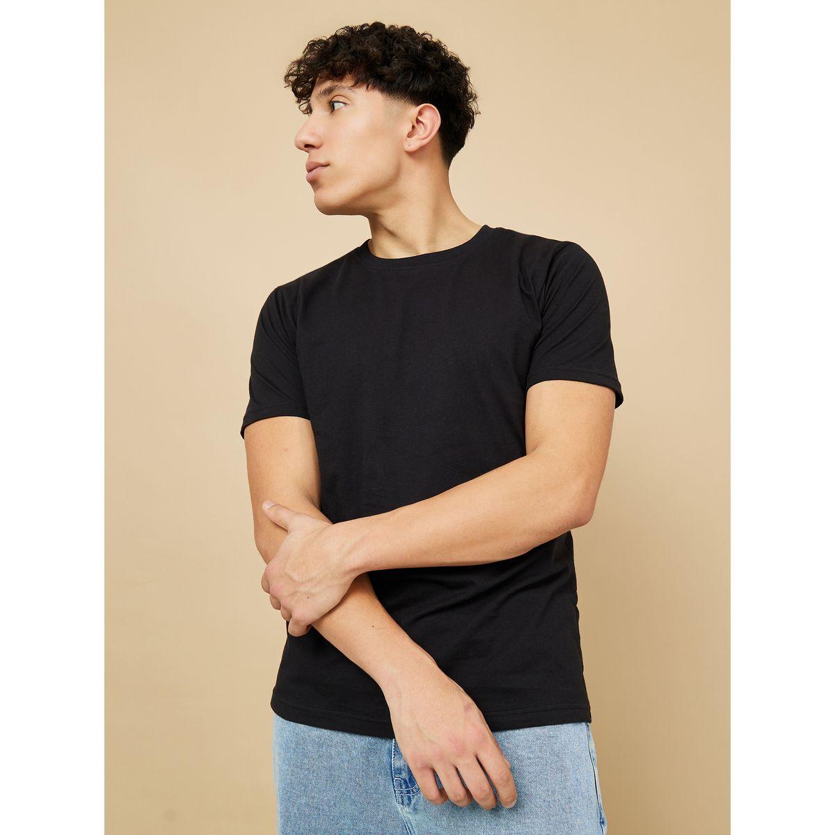 Styli Pack of 2 - Pure Cotton Crew Neck Regular Fit T-Shirt-men-clothing-tshirtsandpolos-tshirts-image-2