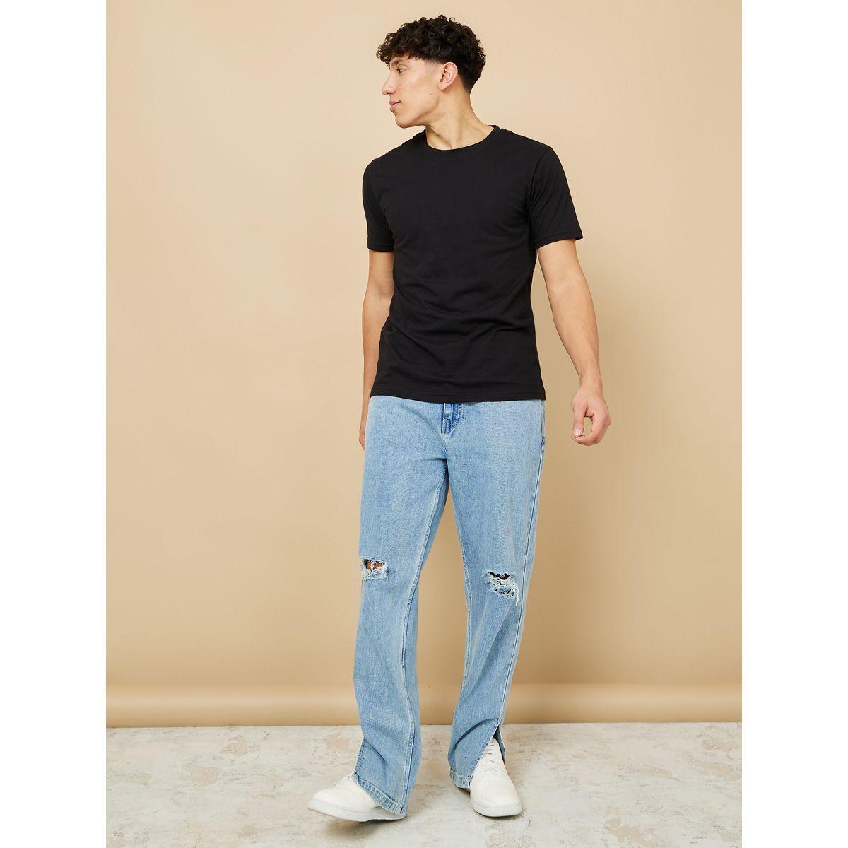 Styli Pack of 2 - Pure Cotton Crew Neck Regular Fit T-Shirt-men-clothing-tshirtsandpolos-tshirts-image-3