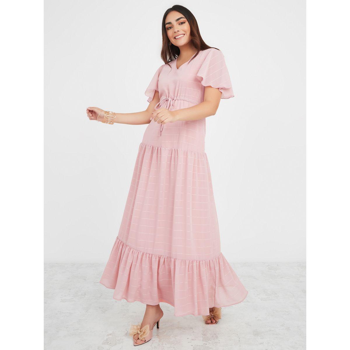 Styli Striped Tie Up Waist Tiered Maxi Dress-women-clothing-dresses-image-1