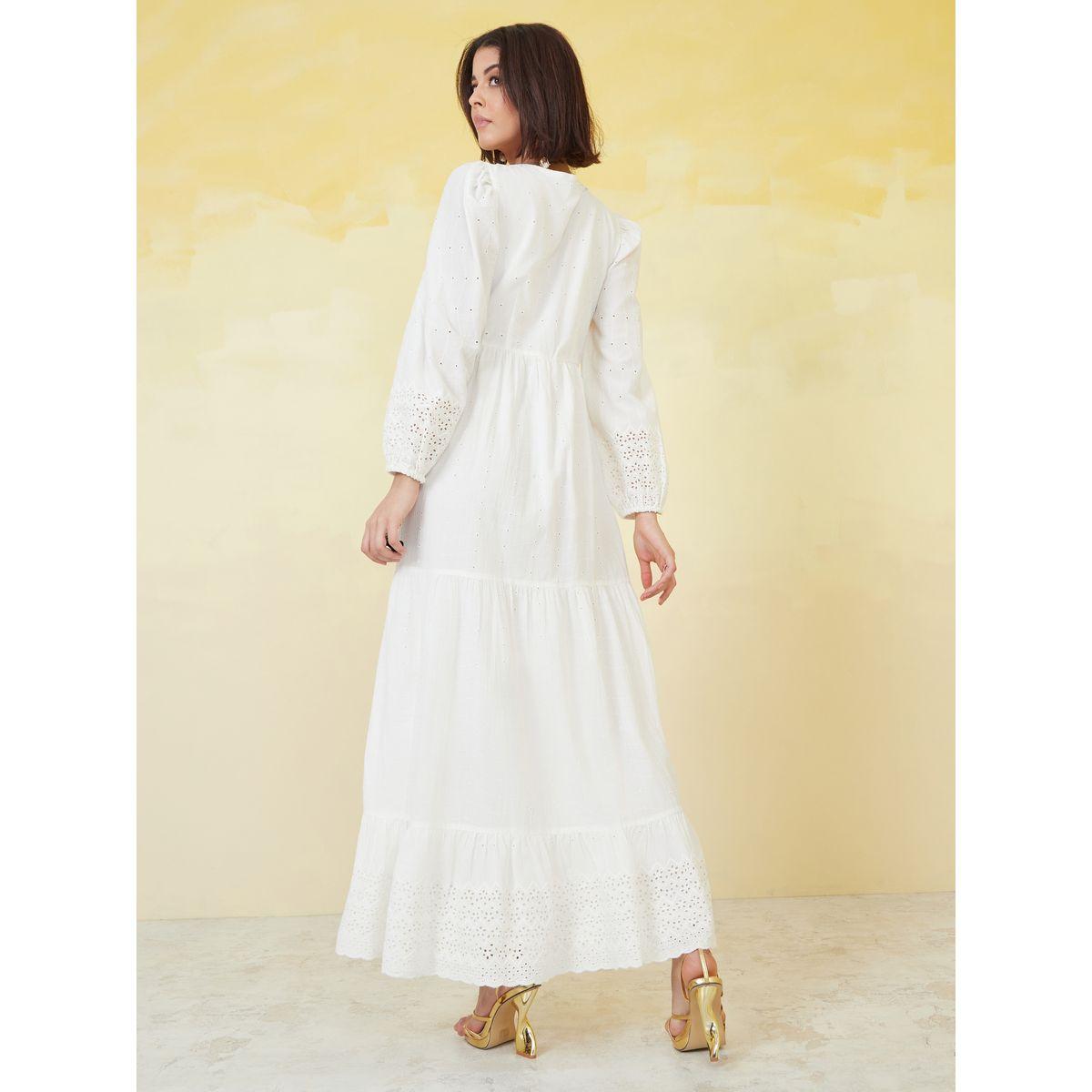 Styli Broderie Tie Up Neck Tiered Maxi Dress-women-clothing-dresses-image-4