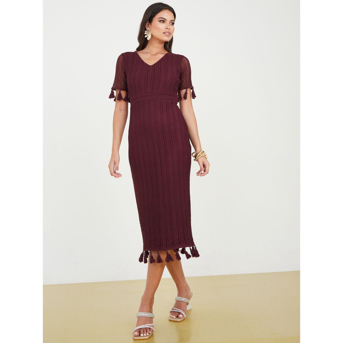 فستان ميدي بتداخلات دانتيل-women-clothing-dresses-image-1