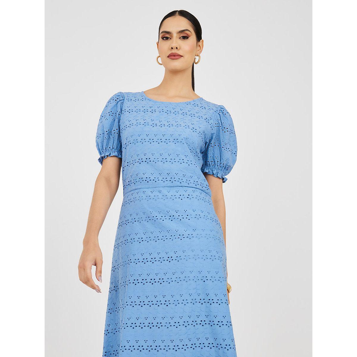 Styli Tie-Up Back Broderie A-Line Midi Dress-women-clothing-dresses-image-2