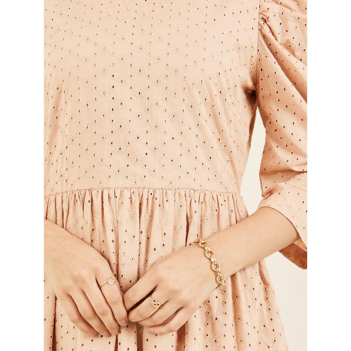فستان ميدي بفتحات صغيرة مع كسرات-women-clothing-dresses-image-3