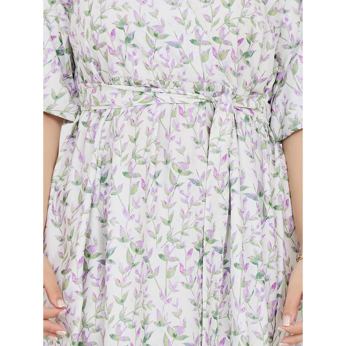 Styli Plus Short Sleeves Floral Print A-Line Maxi Dress-women-clothing-dresses-image-3