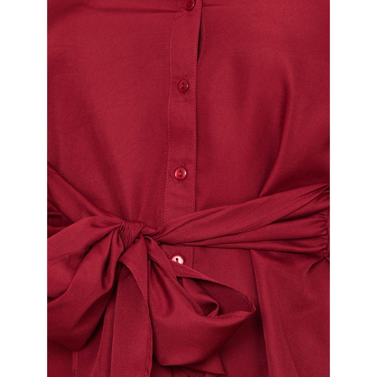 Styli Front Tie Waist Detail Regular Fit Shirt-women-clothing-shirtsandblouses-shirts-image-3