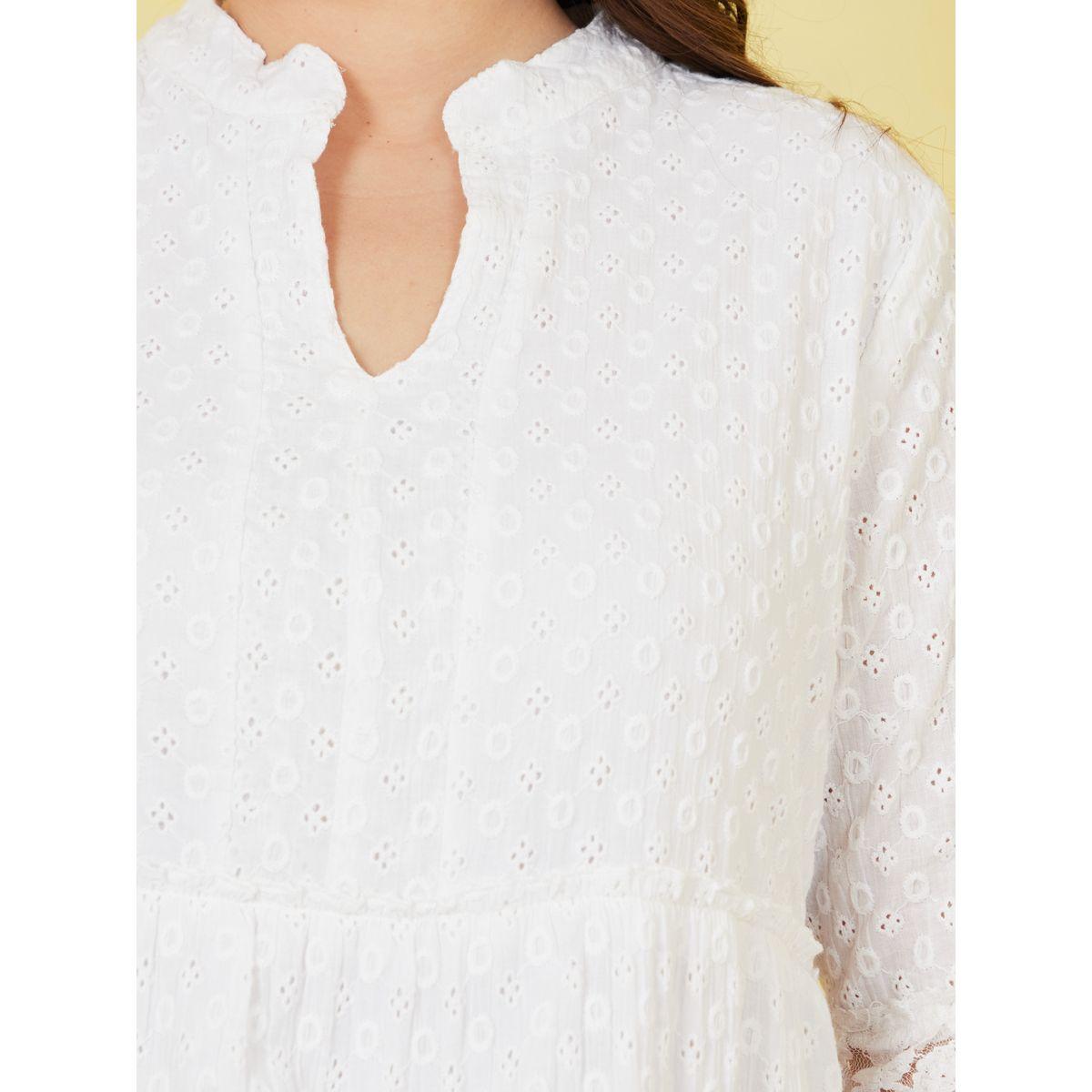 فستن طويل بكسرات وتداخلات دانتيل-women-clothing-dresses-image-3