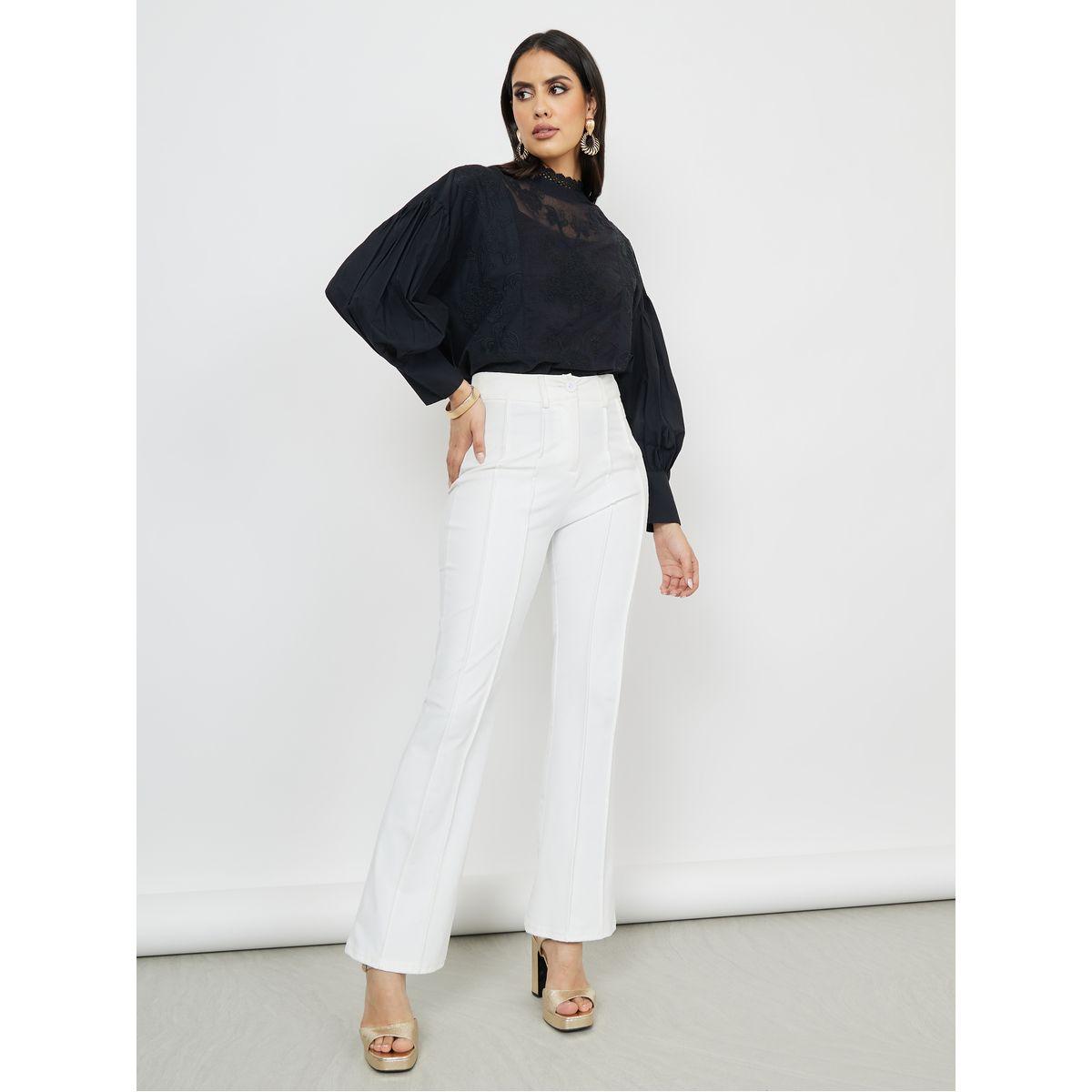 Styli Lace Front High Neck Boxy Fit Blouse-women-clothing-shirtsandblouses-blouses-image-2