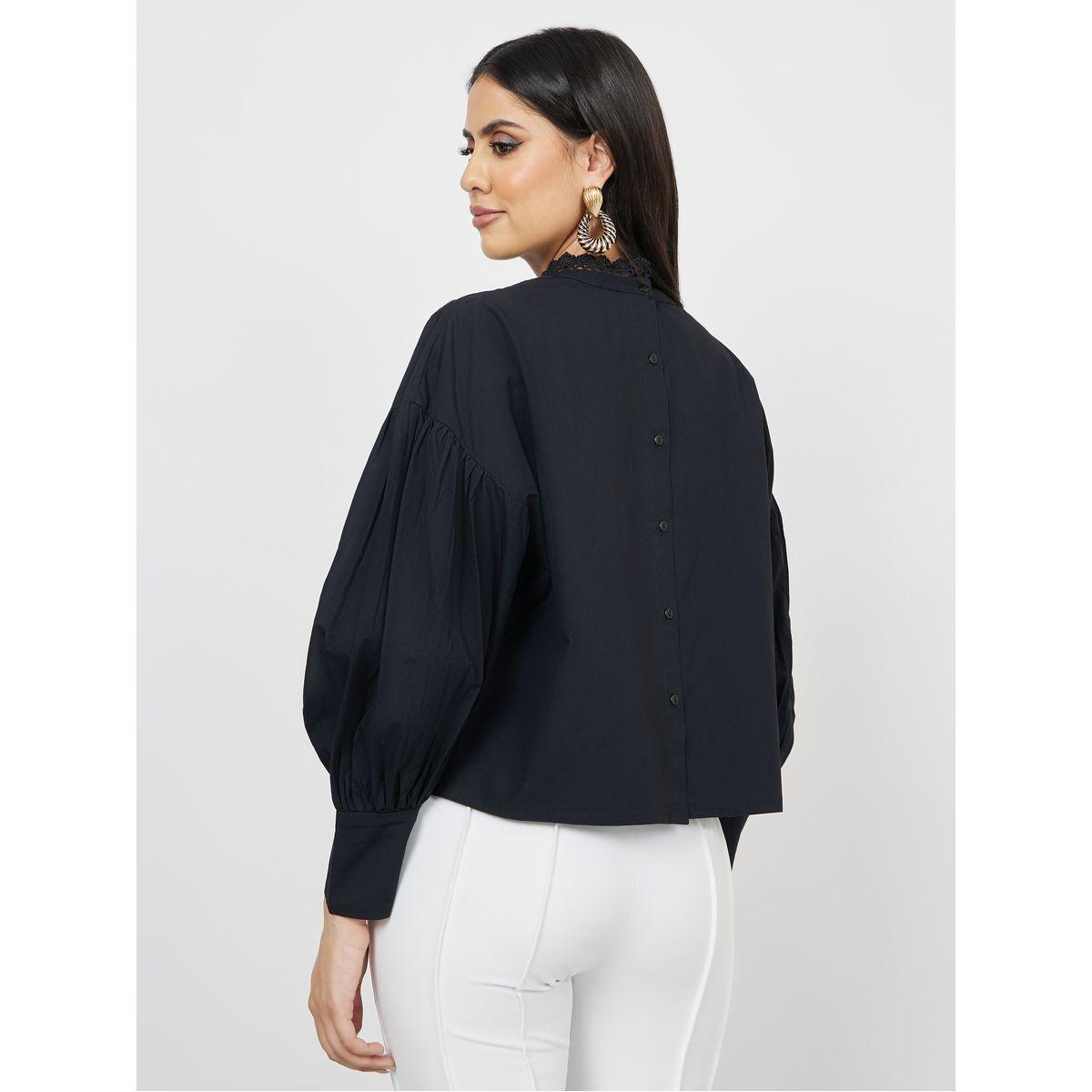 Styli Lace Front High Neck Boxy Fit Blouse-women-clothing-shirtsandblouses-blouses-image-5