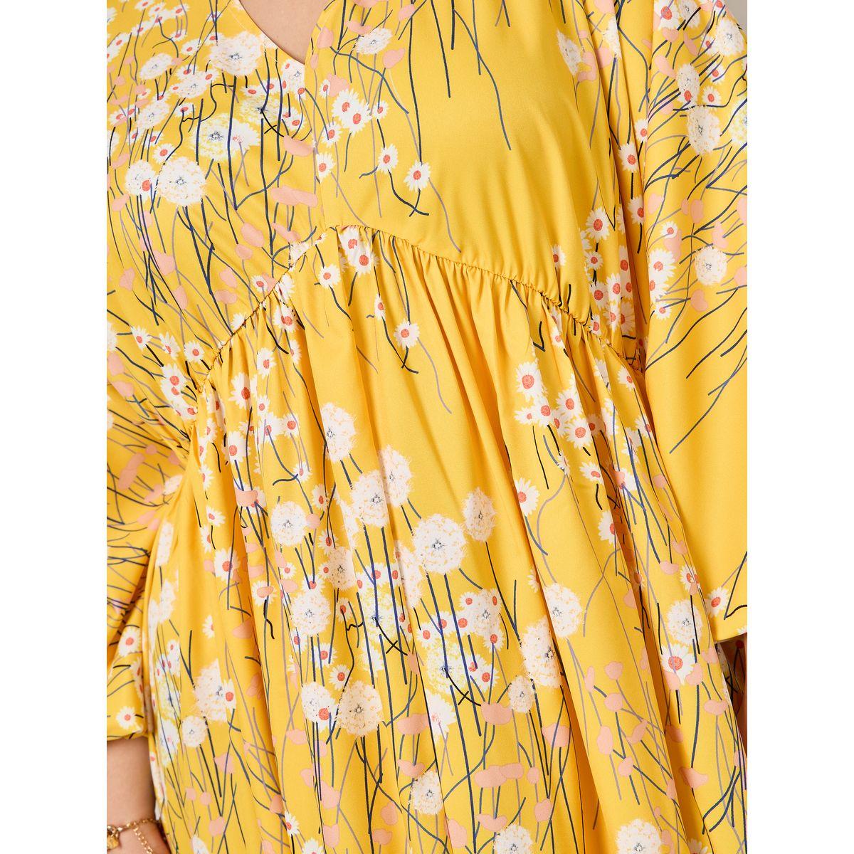 Styli Plus Floral Print Volume Sleeve Maxi Dress-women-clothing-dresses-image-3