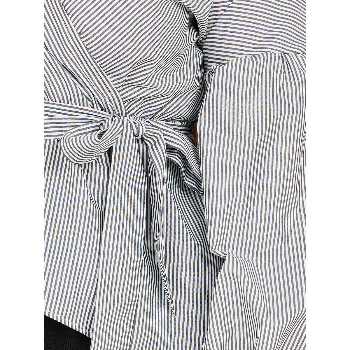 بلوزة بيبلوم منسوجة بنمط لف-women-clothing-shirtsandblouses-blouses-image-3