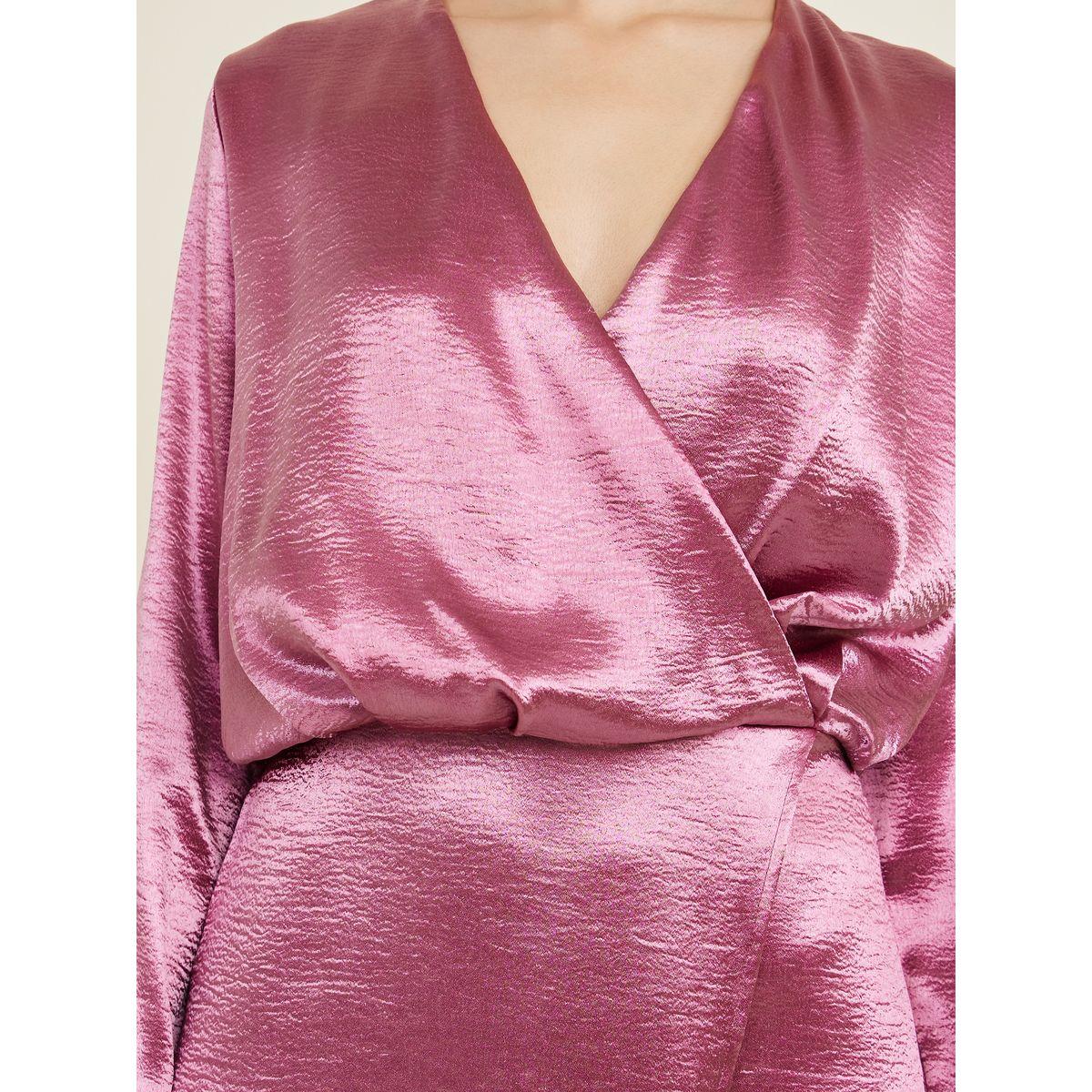Styli Smooth Satin Wrap Style Woven Midi Dress-women-clothing-dresses-image-3