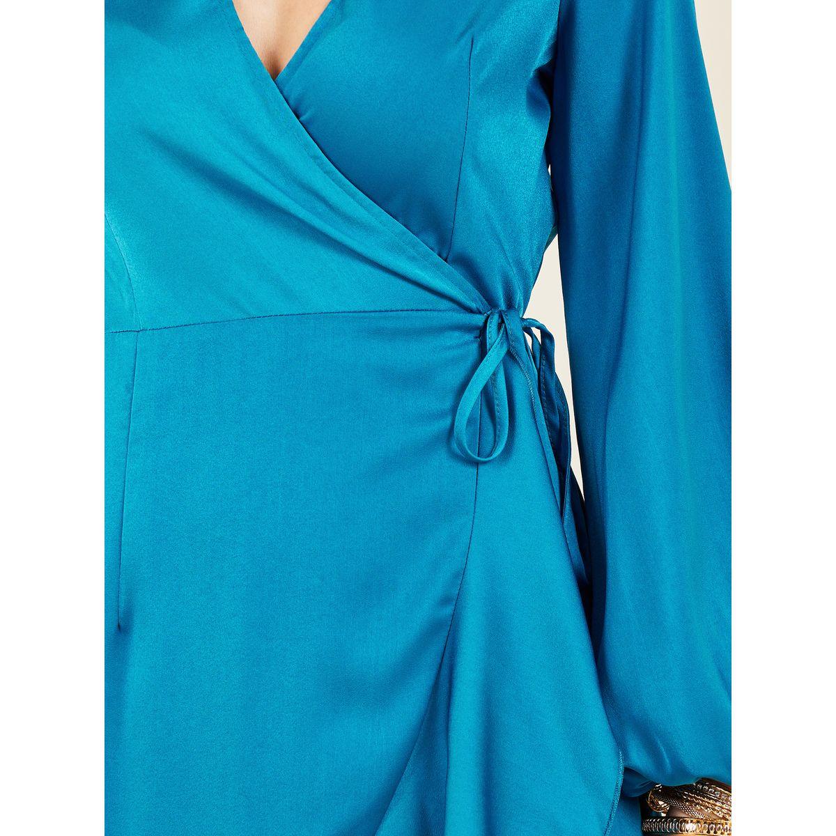 فستان ساتان طويل بنمط لف واربطة-women-clothing-dresses-image-3
