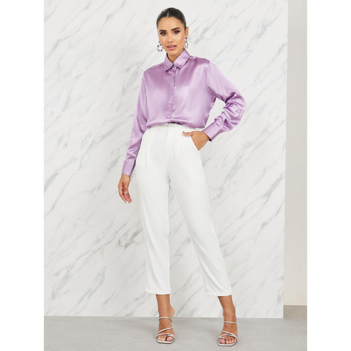 Styli Satin Relaxed Fit Longline Shirt-women-clothing-shirtsandblouses-shirts-image-2