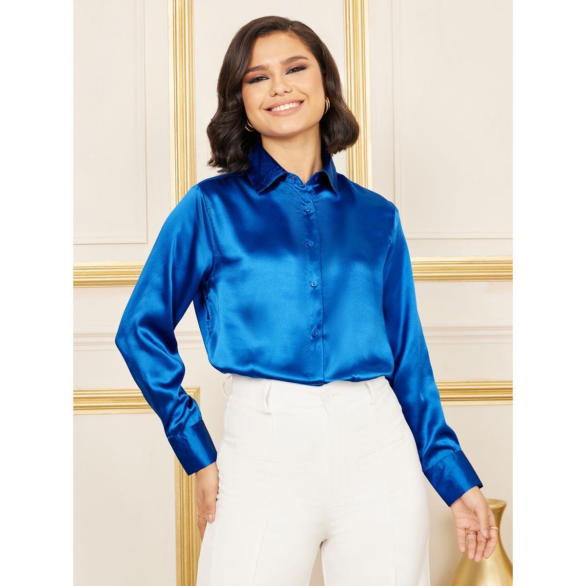 Styli Satin Relaxed Fit Longline Shirt-women-clothing-shirtsandblouses-shirts-image-1