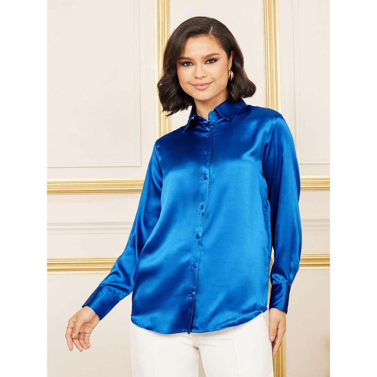 Styli Satin Relaxed Fit Longline Shirt-women-clothing-shirtsandblouses-shirts-image-2