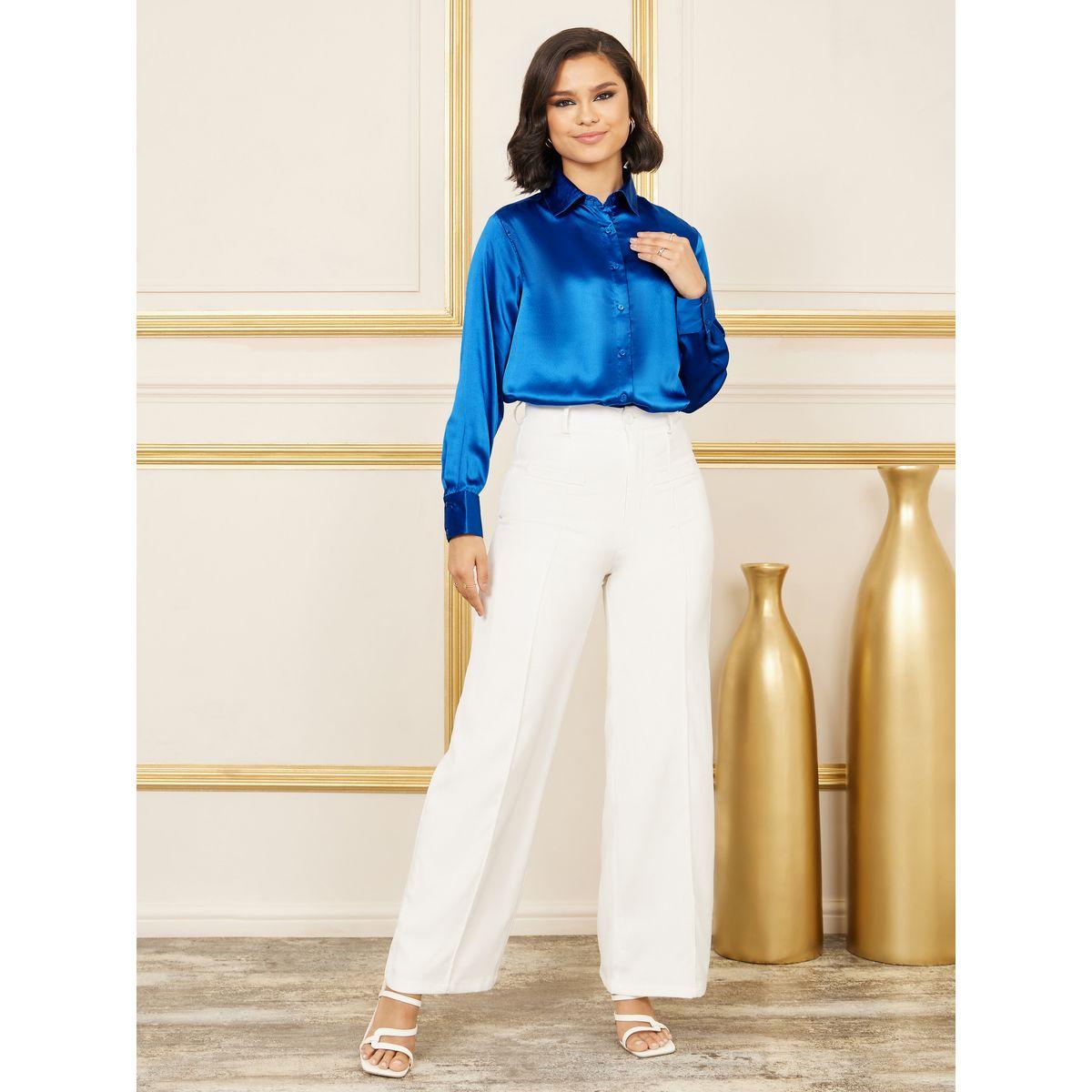 Styli Satin Relaxed Fit Longline Shirt-women-clothing-shirtsandblouses-shirts-image-3