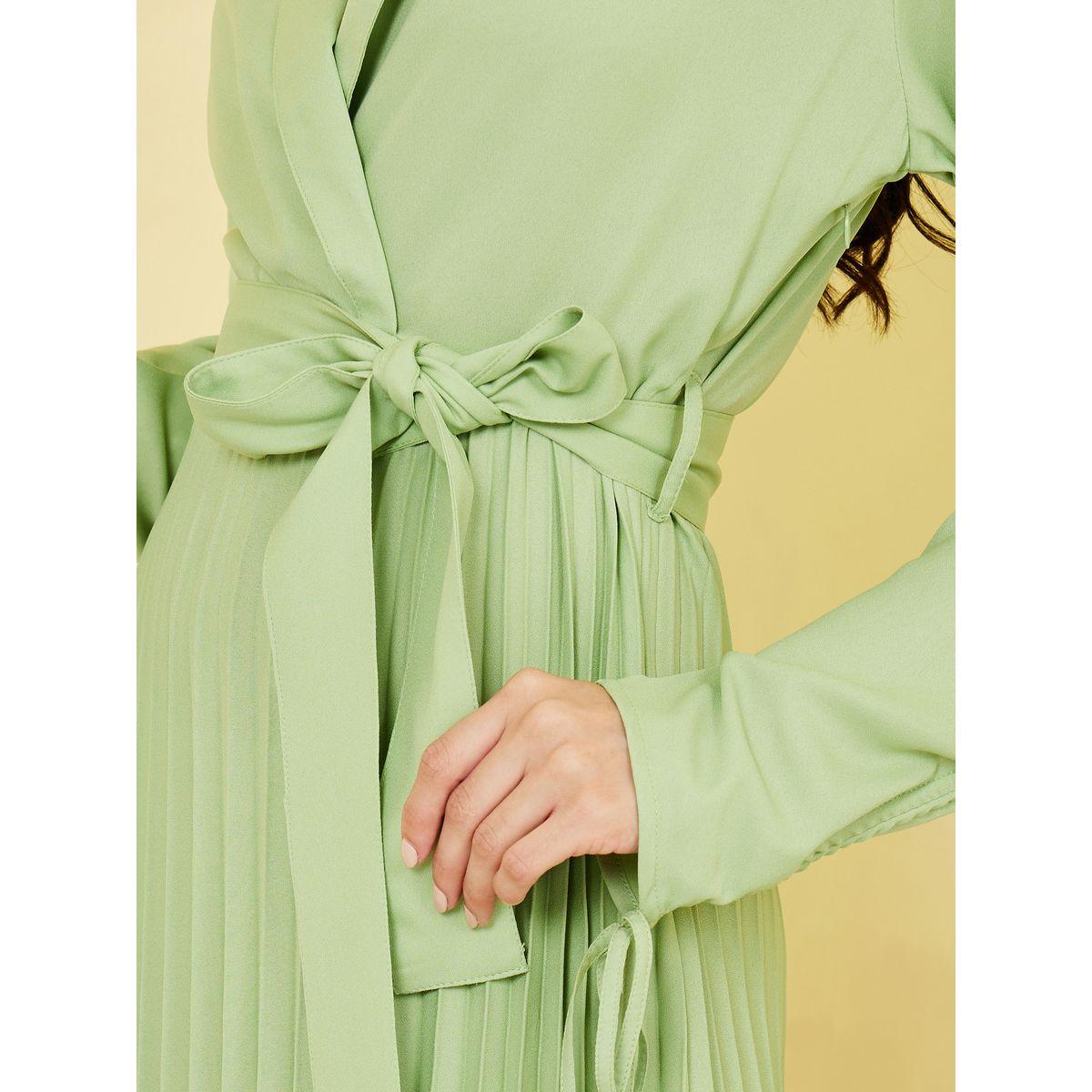 Styli Accordion Pleated Wrap Maxi Dress-women-clothing-dresses-image-3