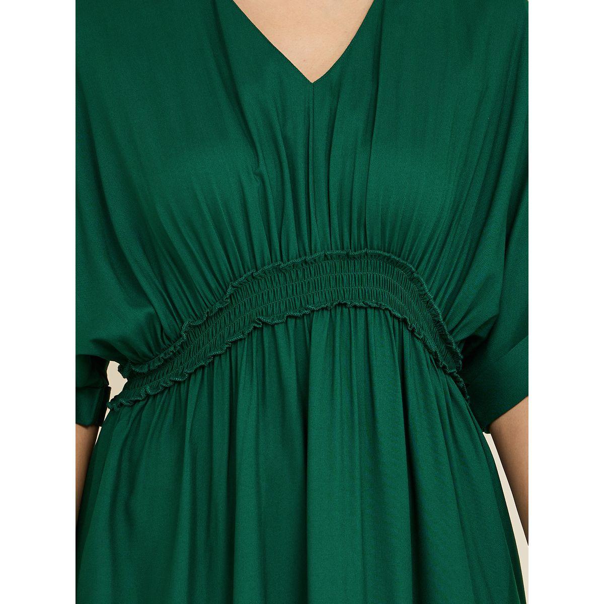 Styli Roll Up Sleeves Collared Tiered Maxi Dress-women-clothing-dresses-image-3