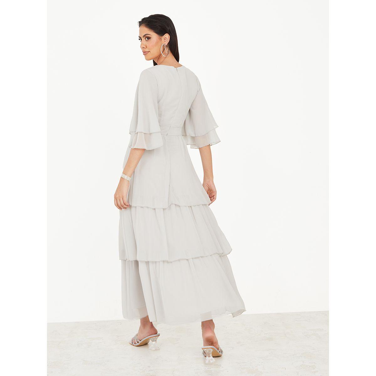 فستان طويل بطبقات وكشكش-women-clothing-dresses-image-4