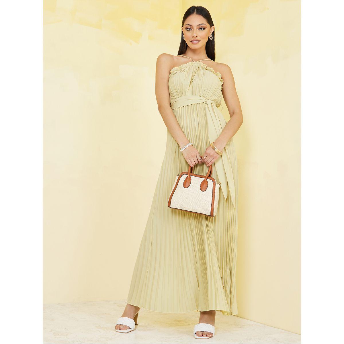 فستان طويل بياقة هولتر-women-clothing-dresses-image-1