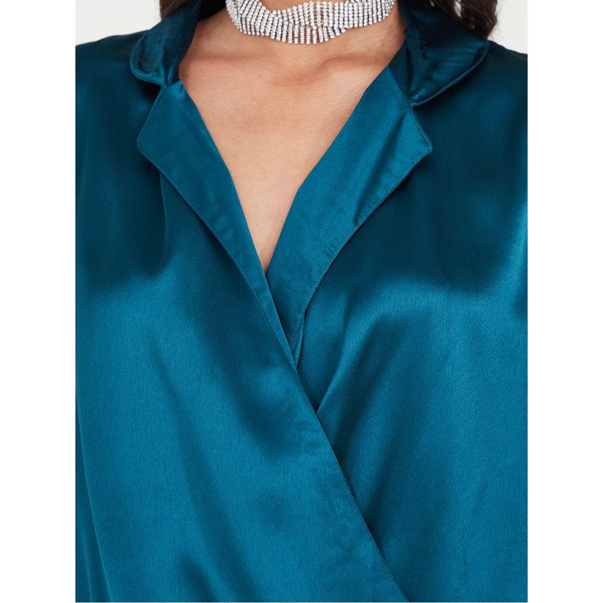 Styli Satin Notch Collar High Low Hem Top-women-clothing-shirtsandblouses-blouses-image-3