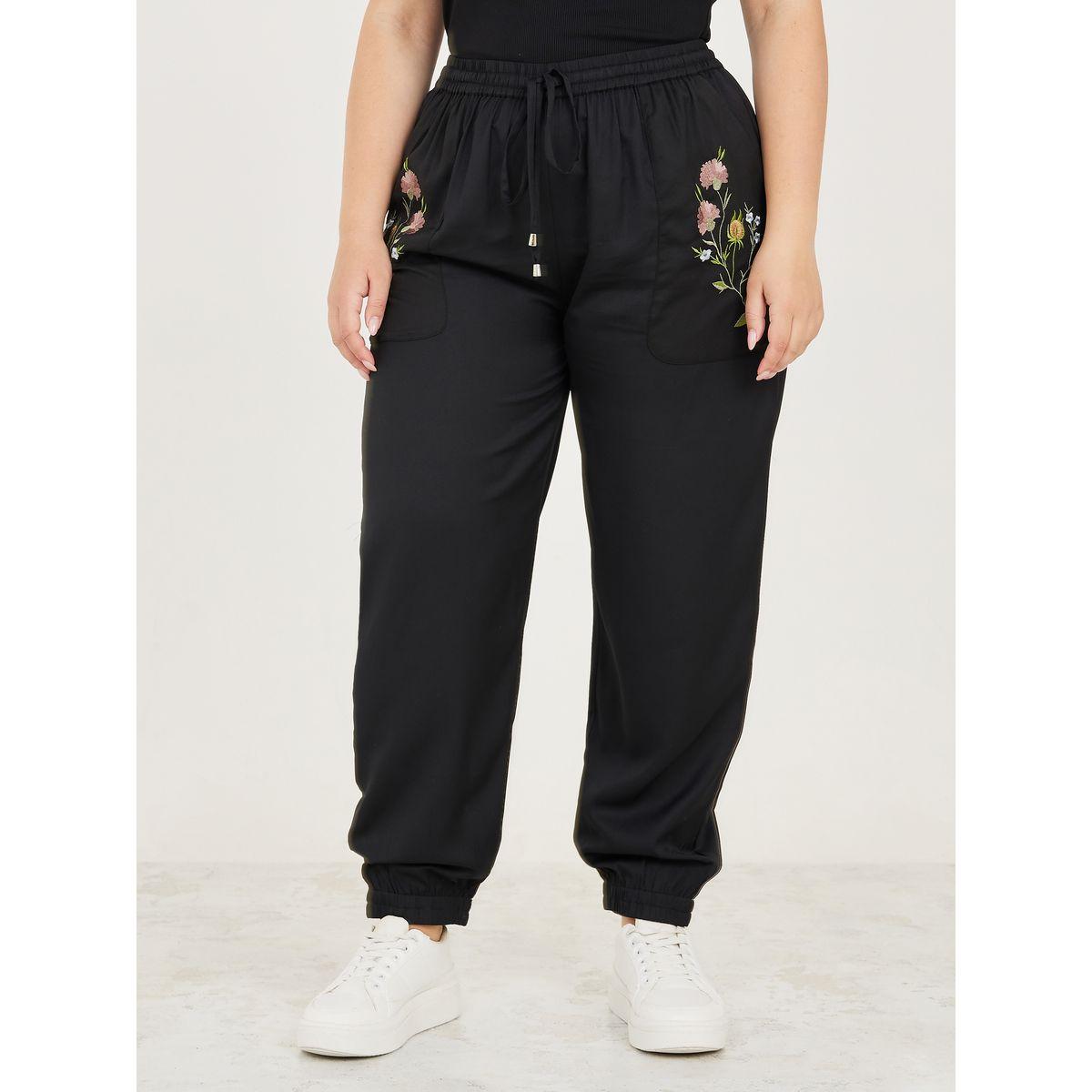 Styli Plus Embroidered Pocket Detail Woven Jogger-women-clothing-bottoms-joggers-image-2